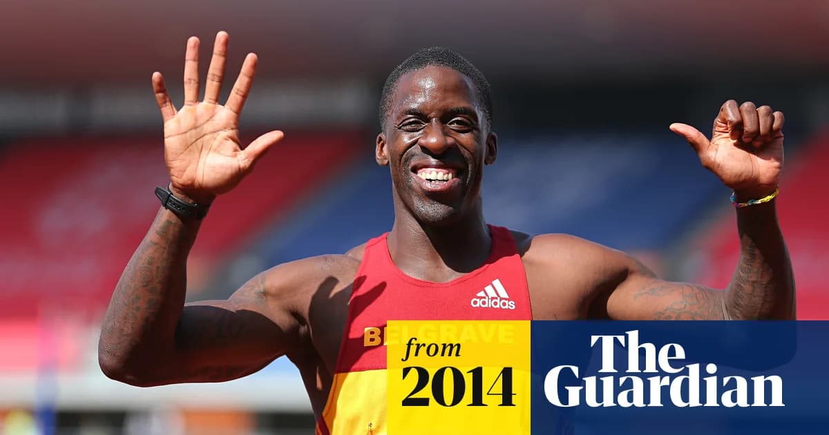 Dwain Chambers sprinting